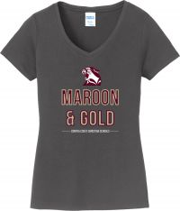 Port & Company® Ladies Fan Favorite™ V-Neck Tee - Ring Spun Cotton
